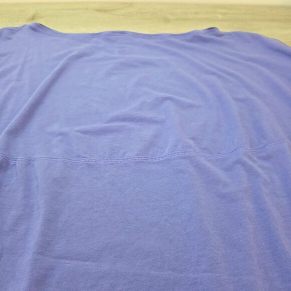 Lululemon Purple Back In Action Boat Neck Short Sleeve Top Womens Size 20 - Picture 15 of 16